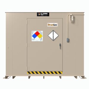 US Chemical Storage front view Fast Lane Pre-Engineered Chemical Building FastLane DL 1008