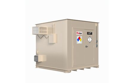 FL0909 Small sized lithium ion battery building - angled view 1