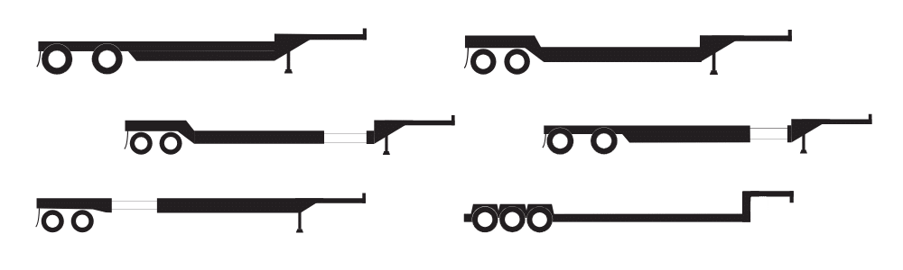different trailer types often used in the shipping of US Chemical Storage buildings